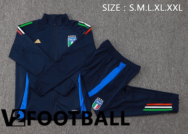 Italy kit Training Tracksuit - Jacket Blue Royal 2024/2025