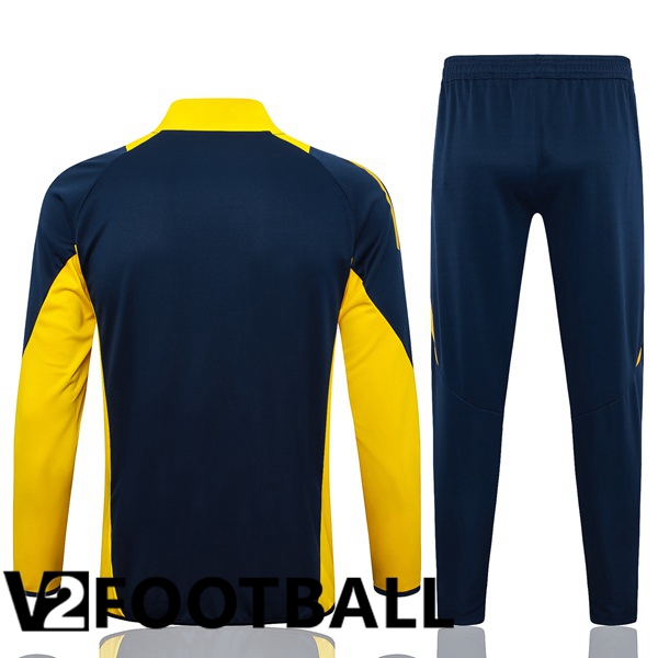 Real Madrid kit Training Tracksuit - Jacket Blue Royal Yellow 2024/2025