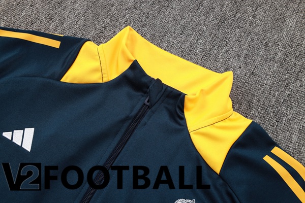 Real Madrid kit Training Tracksuit - Jacket Blue Royal Yellow 2024/2025