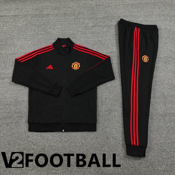 Manchester United kit Training Tracksuit - Jacket Black 2024/2025