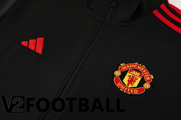 Manchester United kit Training Tracksuit - Jacket Black 2024/2025