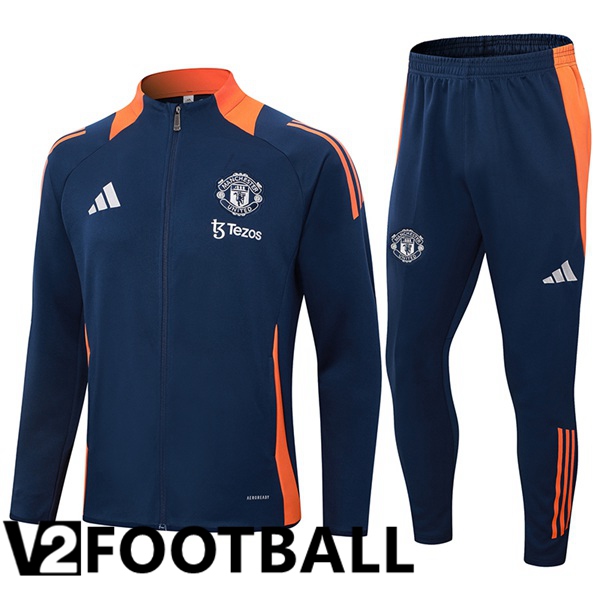 Manchester United kit Training Tracksuit - Jacket Blue Royal 2024/2025