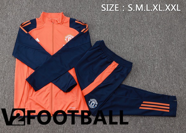 Manchester United kit Training Tracksuit - Jacket Orange 2024/2025