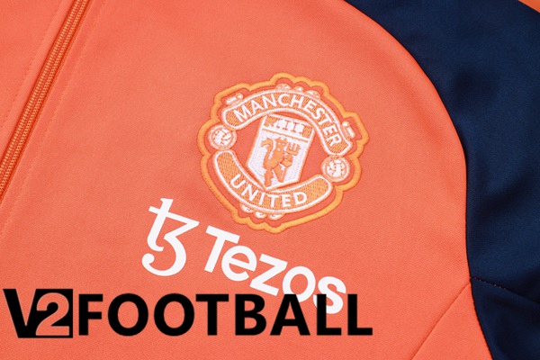 Manchester United kit Training Tracksuit - Jacket Orange 2024/2025