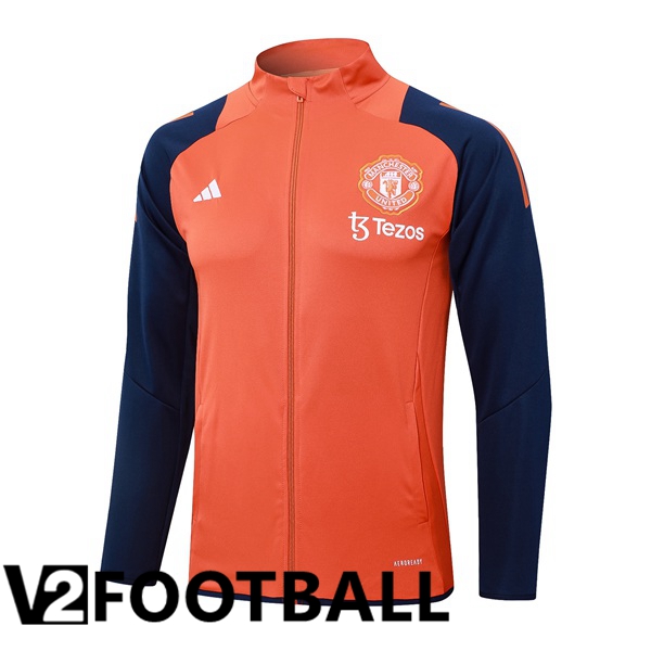 Manchester United Training Jacket Orange 2024/2025