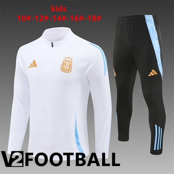 Argentinae Kids kit Training Tracksuit White 2024/2025