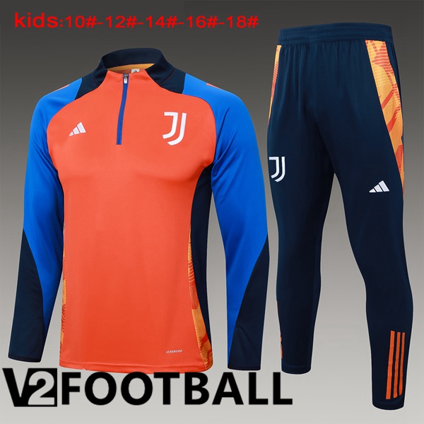 Juventus Kids kit Training Tracksuit Orange 2024/2025