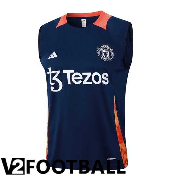 Manchester United Gilet Soccer Blue Royal 2024/2025