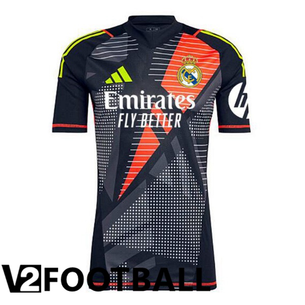 Real Madrid Goalkeeper Soccer Shirt Black 2024/2025