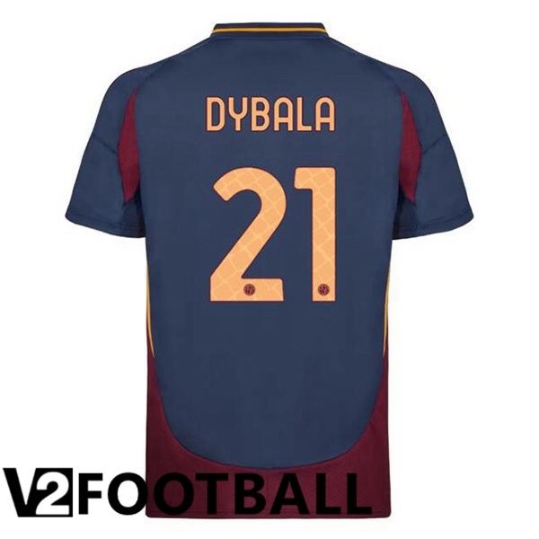 AS Rome (DYBALA 21) Third Soccer Shirt Blue Royal 2024/2025