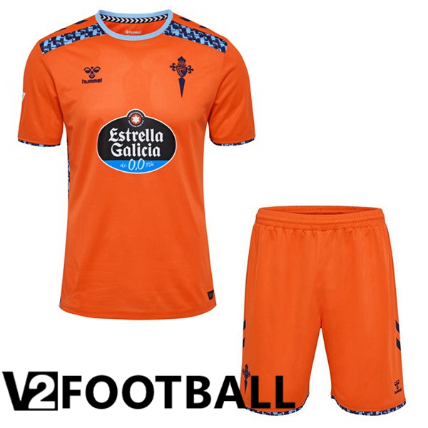 Celta Vigo Kids Third Soccer Shirt Orange 2024/2025