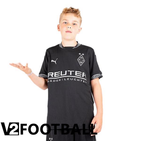 Monchengladbach Kids Third Soccer Shirt Black 2024/2025