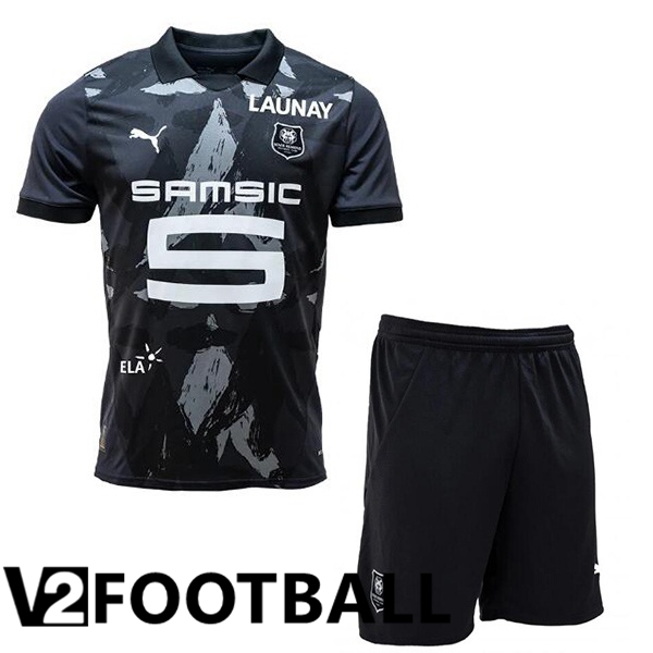 Stade Rennais Kids Third Soccer Shirt Black 2024/2025