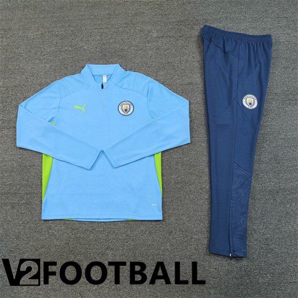 Manchester City Kids kit Training Tracksuit Blue 2024/2025