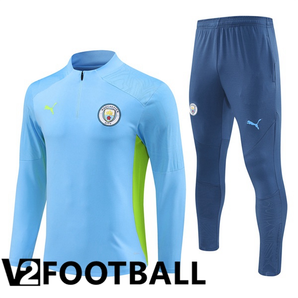 Manchester City Kids kit Training Tracksuit Blue 2024/2025