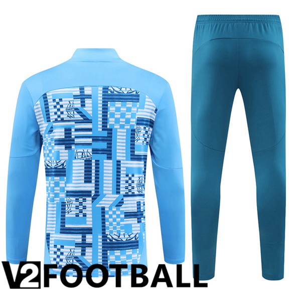 Marseille OM Kids kit Training Tracksuit Blue 2024/2025