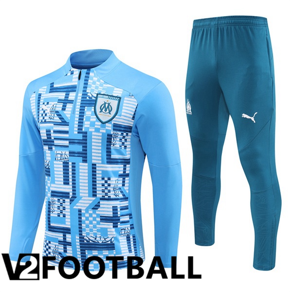 Marseille OM Kids kit Training Tracksuit Blue 2024/2025