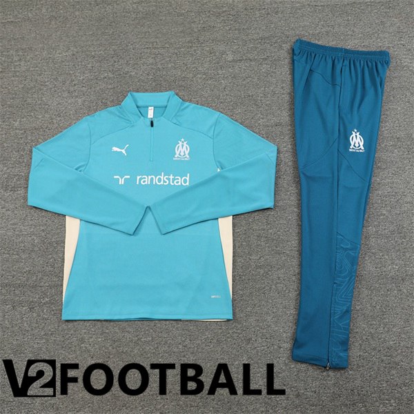 Marseille OM Kids kit Training Tracksuit Green 2024/2025