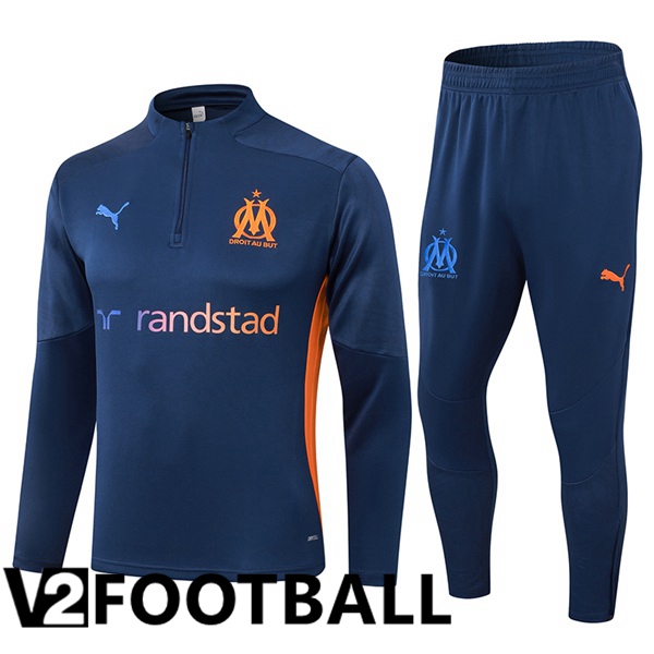 Marseille OM Kids kit Training Tracksuit Blue Royal 2024/2025