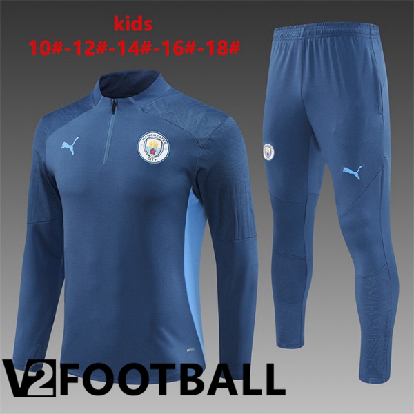 Manchester City Kids kit Training Tracksuit Blue Royal 2024/2025