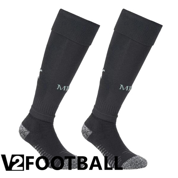 AC Milan Third Soccer Socks Black 2024/2025