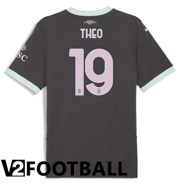 AC Milan (THEO 19) Third Soccer Shirt Black 2024/2025