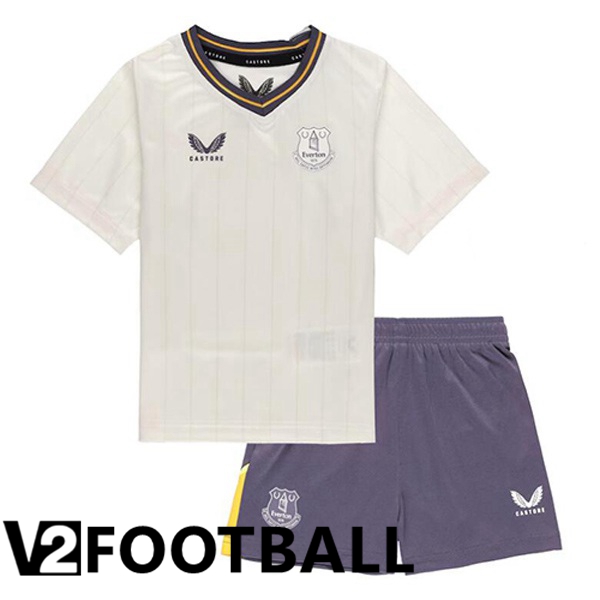 Everton Kids Third Soccer Shirt White 2024/2025