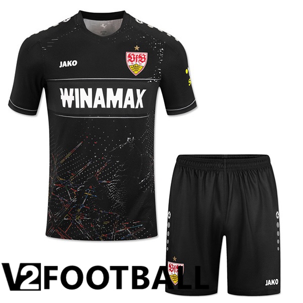 VfB Stuttgart Kids Third Soccer Shirt Black 2024/2025