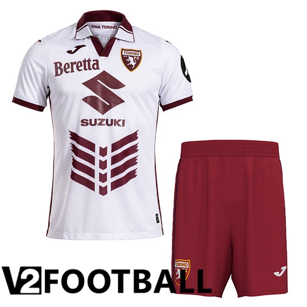 Torino FC Kids Away Soccer Shirt White 2024/2025