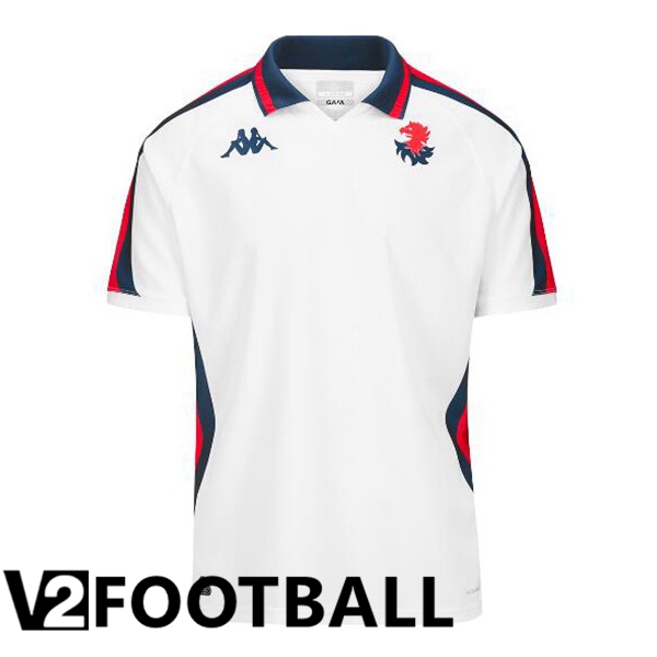 Genoa CFC Away Soccer Shirt White 2024/2025