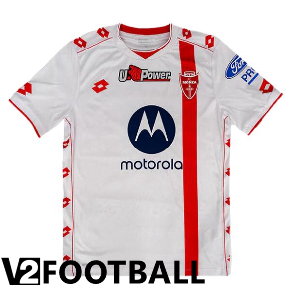 AC Monza Away Soccer Shirt White 2024/2025