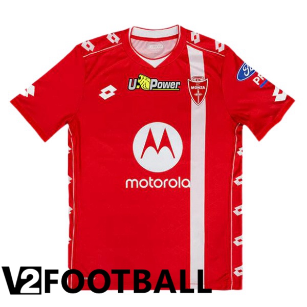 AC Monza Home Soccer Shirt Red 2024/2025