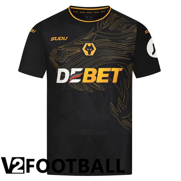 Wolves Away Soccer Shirt Black 2024/2025