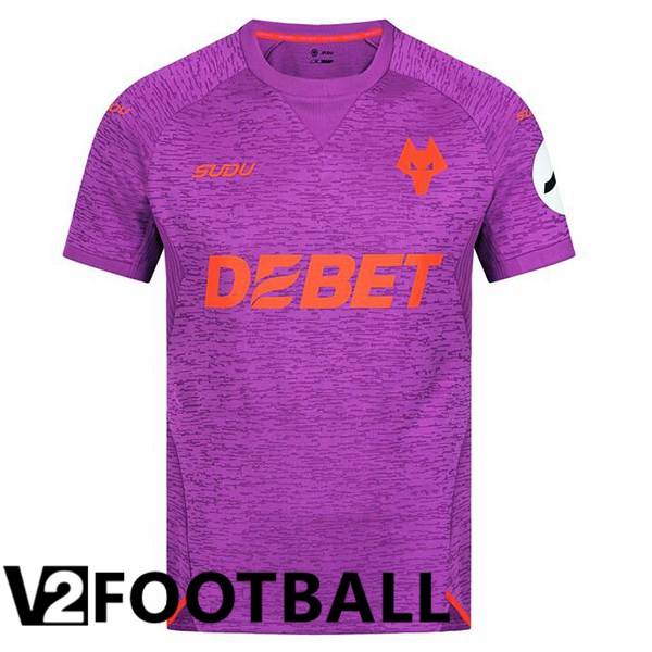 Wolves Third Soccer Shirt Purple 2024/2025