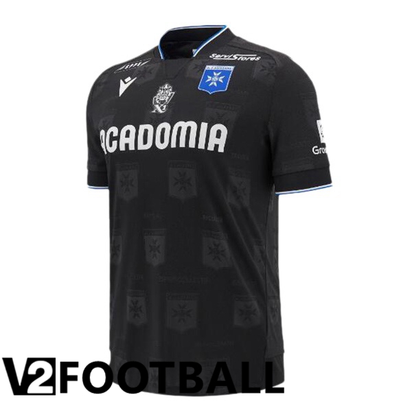 AJ Auxerre Away Soccer Shirt Black 2024/2025