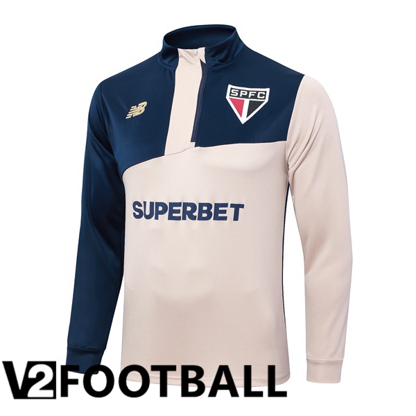 Sao Paulo FC Training Sweatshirt Yellow Blue Royal 2024/2025