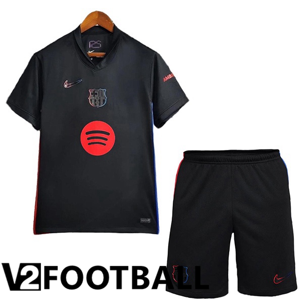 FC Barcelona Kids Away Soccer Shirt Black 2024/2025