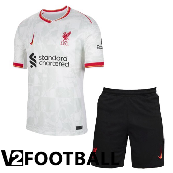 FC Liverpool Kids Third Soccer Shirt White 2024/2025