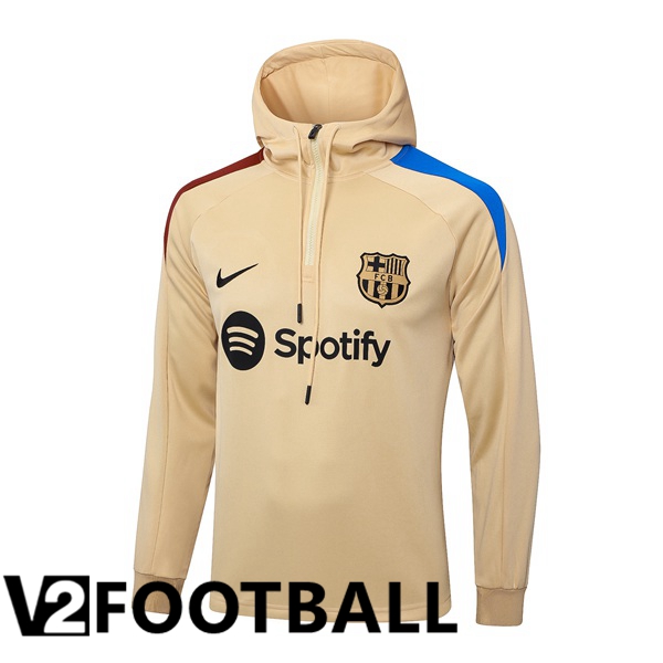 FC Barcelona Training Sweatshirt Hoodie Yellow 2024/2025