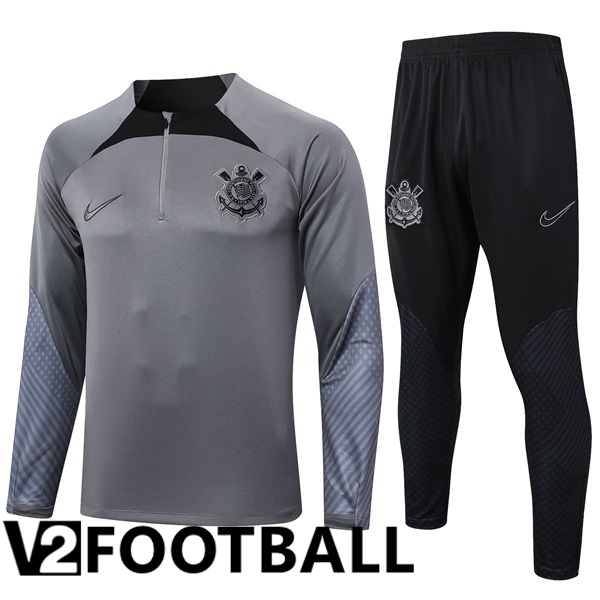 Corinthians Kids kit Training Tracksuit Grey 2024/2025