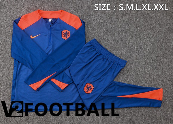 Netherlands Kids kit Training Tracksuit Blue 2024/2025