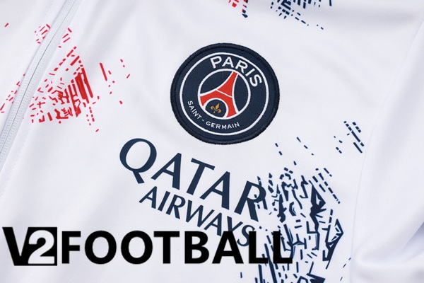 Paris PSG kit Training Tracksuit - Jacket White 2024/2025