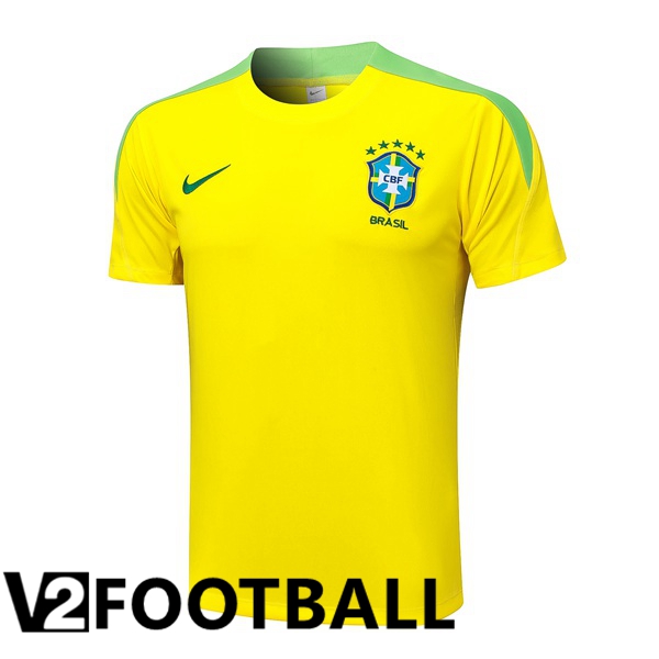 Brazil Training T Shirt Yellow 2024/2025