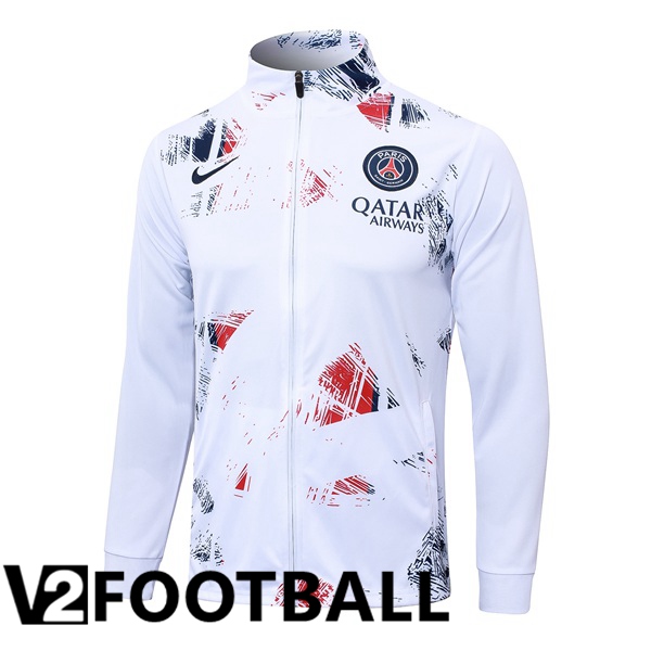 Paris PSG Training Jacket White 2024/2025