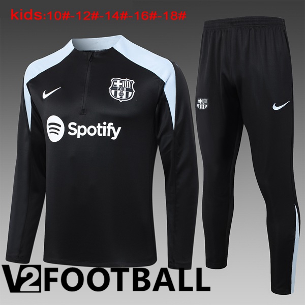 FC Barcelona Kids kit Training Tracksuit Black 2024/2025