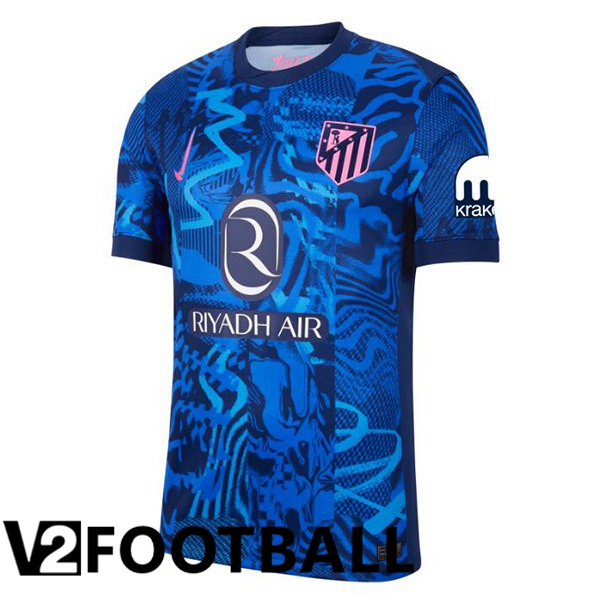 Atletico Madrid Third Soccer Shirt Blue 2024/2025