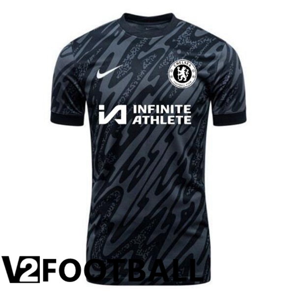 FC Chelsea Goalkeeper Soccer Shirt Black 2024/2025