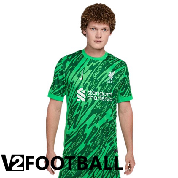 FC Liverpool Goalkeeper Soccer Shirt Green 2024/2025