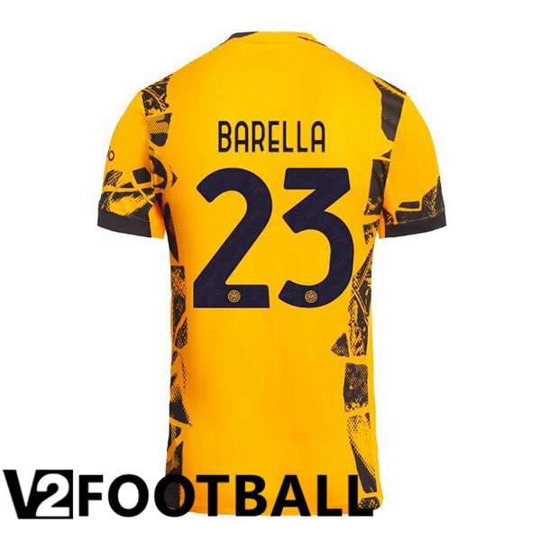 Inter Milan (BARELLA 23) Third Soccer Shirt Yellow 2024/2025