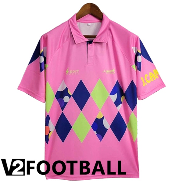 Mexico Retro Goalkeeper Soccer Shirt Pink/Blue